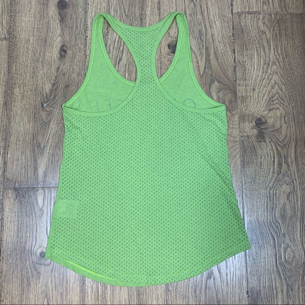 Nike Tee~Women's~”Obsessed”~Mint Green~Athletic Racer Back Tank Top~Sz M - Picture 9 of 11